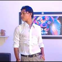 WETColours: Derek Gets Wet Dressed Elegantly with White Shirt and Pants