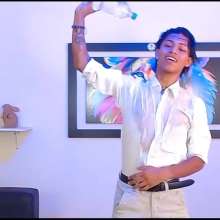 WETColours: Derek Gets Wet Dressed Elegantly with White Shirt and Pants