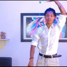 WETColours: Derek Gets Wet Dressed Elegantly with White Shirt and Pants