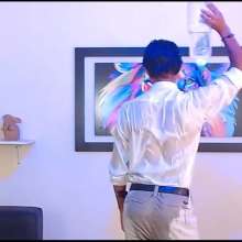 WETColours: Derek Gets Wet Dressed Elegantly with White Shirt and Pants