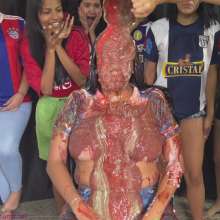 RevSlymsford: Glory Loses The Football Bet!  Trashed In Argentina Shirt