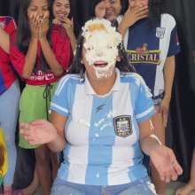 RevSlymsford: Glory Loses The Football Bet!  Trashed In Argentina Shirt