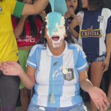 RevSlymsford: Glory Loses The Football Bet!  Trashed In Argentina Shirt