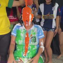 RevSlymsford: Glory Loses The Football Bet!  Trashed In Argentina Shirt