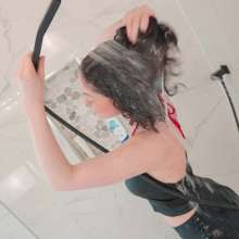 WetlookFashion: Hot Wet Mini Skirt Bathroom Action with Elena