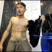 WETColours: Jack Super Wet in Black T-shirt with Pants