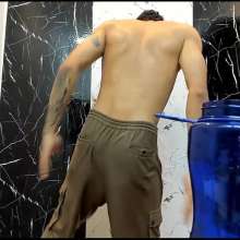WETColours: Jack Super Wet in Black T-shirt with Pants