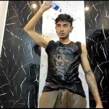 WETColours: Jack Super Wet in Black T-shirt with Pants