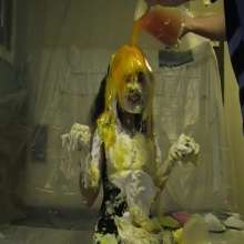 RevSlymsford: Kayla Louise Plays 'I've No Pie-dea'  + Gets Pied + Slimed