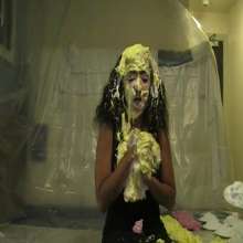 RevSlymsford: Kayla Louise Plays 'I've No Pie-dea'  + Gets Pied + Slimed