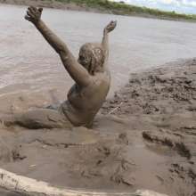 DungeonMasterOne: Maude's Leotard and Leggings Mudbath