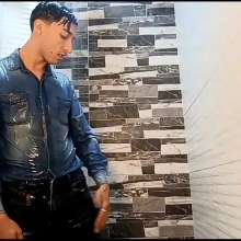 WETColours: Luke in the Shower with Shirt and Jeans