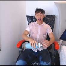 WETColours: Luke Super Wet in White Shirt and Jeans