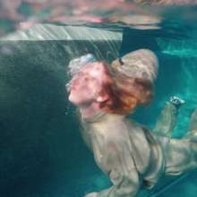 WetlookFashion: Mandi Falls in the Pool While Cleaning