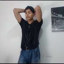 WETColours: Matteo Gets Wet in Black T-shirt and Jeans