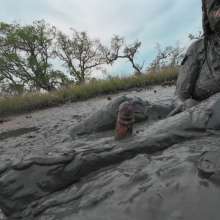 Messy Temptress: Messy Temptress Gives a Filthy Footjob in the Mud!