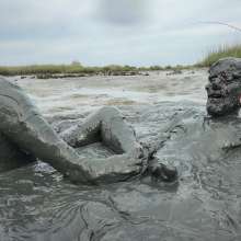 Messy Temptress: Messy Temptress Gives a Filthy Footjob in the Mud!