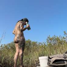Messy Temptress: Muddy Strip Tease and Cleanup (BTS Footage)