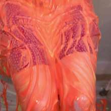 Miss Nicole: Naomi Rose Slimed: Tgirl Masturbates in Sundress and Glasses