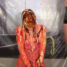 Miss Nicole: Naomi Rose Slimed: Tgirl Masturbates in Sundress and Glasses