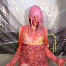 Miss Nicole: Naomi Rose Slimed: Tgirl Masturbates in Sundress and Glasses