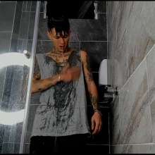 WETColours: Nico in the Shower with Grey Tank Top and Jeans