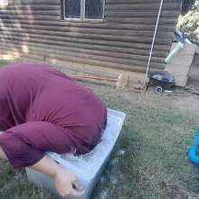 Darkabyss445: Outdoor Hairwashing Disaster