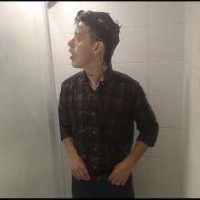 WETColours: Ross in the Shower in Shirt and Jeans including Mega Shampoo