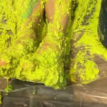 RevSlymsford: Topless Allison Vs Yellow Porridge, Green Slime + Pink Paint