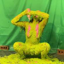 RevSlymsford: Topless Allison Vs Yellow Porridge, Green Slime + Pink Paint