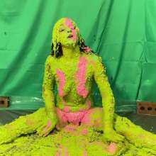 RevSlymsford: Topless Allison Vs Yellow Porridge, Green Slime + Pink Paint
