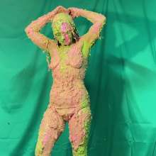 RevSlymsford: Topless Allison Vs Yellow Porridge, Green Slime + Pink Paint