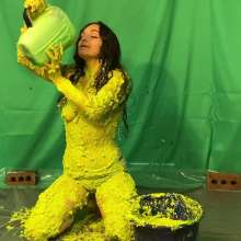 RevSlymsford: Topless Allison Vs Yellow Porridge, Green Slime + Pink Paint