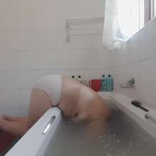 Darkabyss445: Topless Hairwashing with a Twist