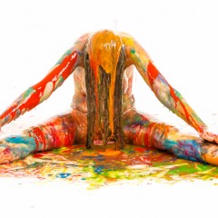 MessyPhotoShoots: Je55 in multicoloured Slime