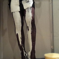 sploshed: Shower cap filling!