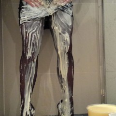sploshed: Shower cap filling!