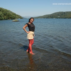WSMProductions: Becky in 3 outfits in Lake Windermere on record hot day *WSM
