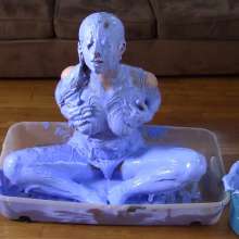 Leila: recent updates- slime masturbation and chocolate clothes destruction