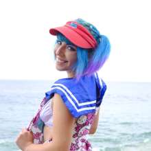 messyhot: LumChan Flashing and Cake Porn on a Malibu Beach