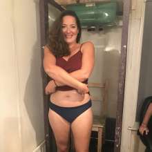 JellynCustard: Maria is back in the UK!  And we gunged her!