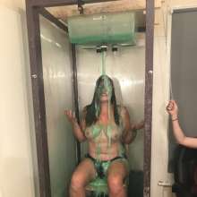 JellynCustard: Maria is back in the UK!  And we gunged her!