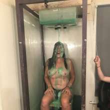 JellynCustard: Maria is back in the UK!  And we gunged her!