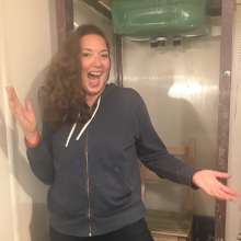 JellynCustard: Maria is back in the UK!  And we gunged her!
