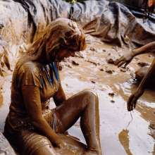 katew: Ruth and Joyce in the mudpool