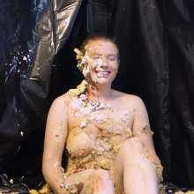 Stella: Stella gets assaulted by an arsenal of pies