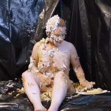 Stella: Stella gets assaulted by an arsenal of pies