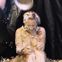 Stella: Stella gets assaulted by an arsenal of pies