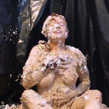 Stella: Stella gets assaulted by an arsenal of pies