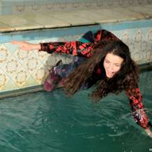 ufa217: Greta in legings swims in the pool.
